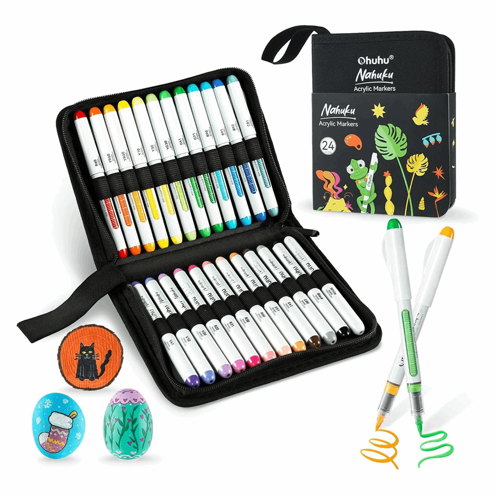 OHUHU ACRYLIC MARKERS SET-24 OHU-Y30-80601-66