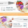 OHUHU MARKERS BRUSH & CHISEL 48 COLORS OHU-Y30-80401-94 OHU-Y30-80404-24