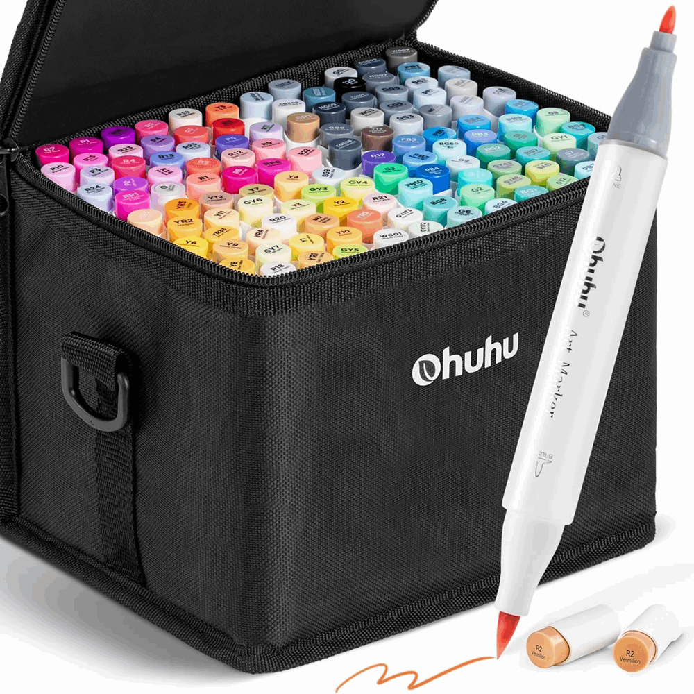 OHUHU MARKERS BRUSH & FINE SET-120+1 OHU-Y30-80400-77 OHU-Y30-80404-69