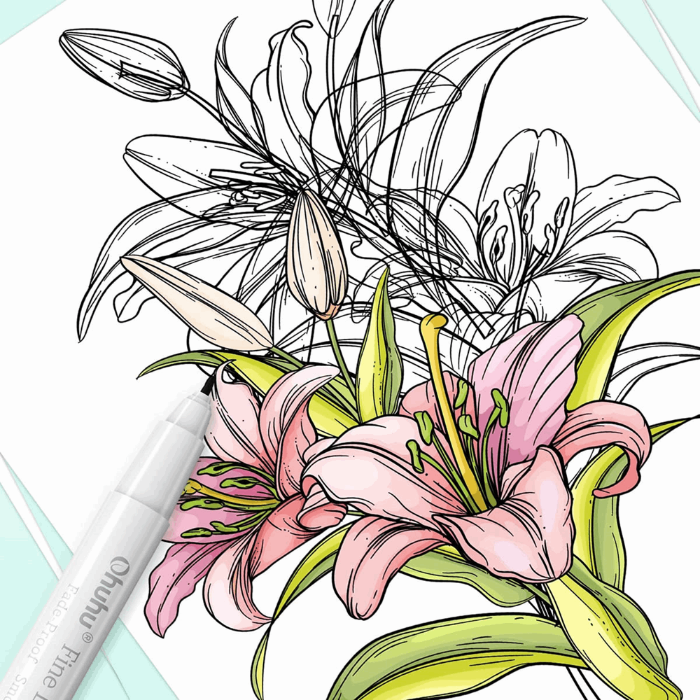OHUHU FINELINER SET-8 PENS OHU-Y30-80600-28