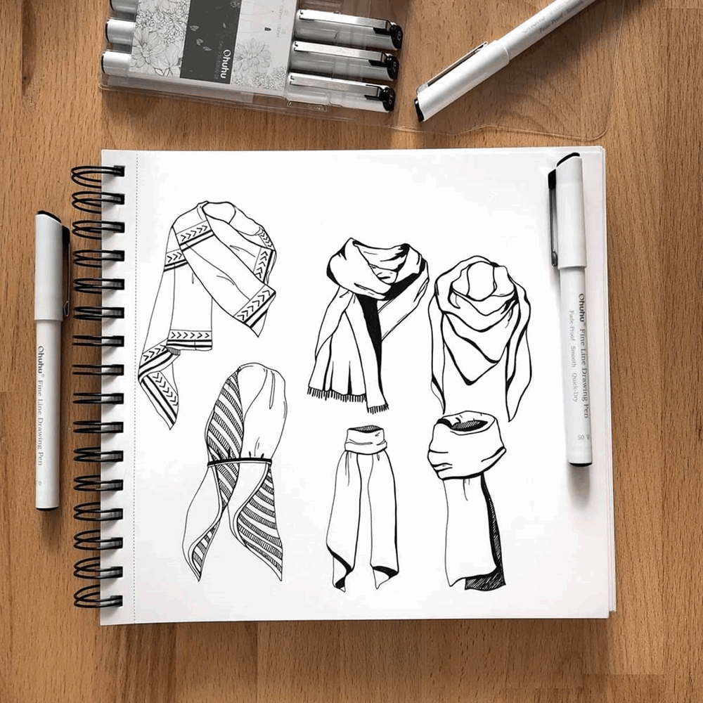 OHUHU FINELINER SET-8 PENS OHU-Y30-80600-28