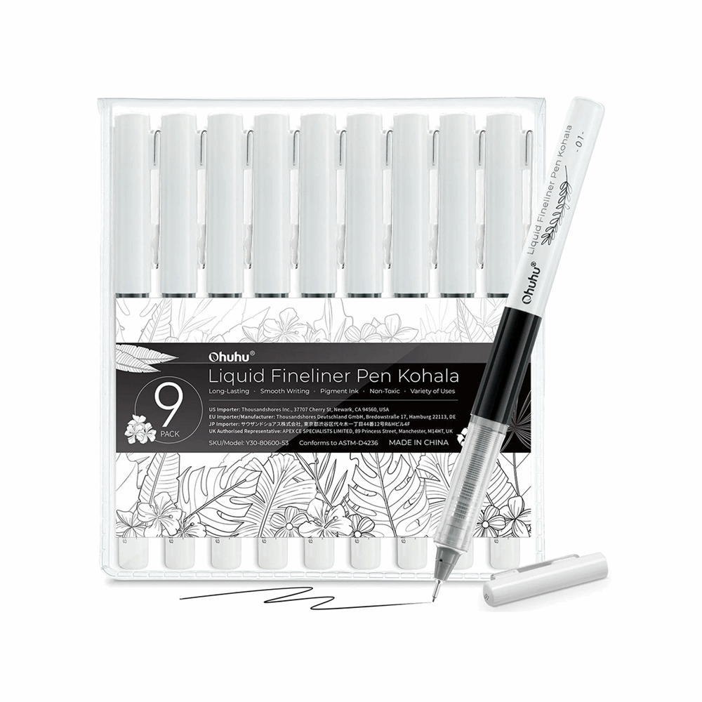 OHUHU FINELINER SET-9 PENS OHU-Y30-80600-53