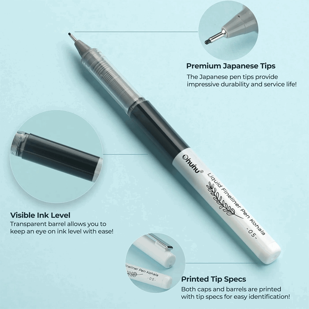 OHUHU FINELINER SET-9 PENS OHU-Y30-80600-53