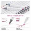 OHUHU MARKERS BRUSH & CHISEL SET-48+1 PASTEL OHU-Y30-80403-67 OHU-Y30-80404-26