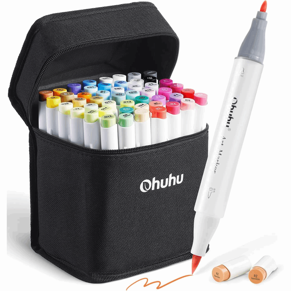 OHUHU MARKERS BRUSH & FINE SET-48+1 OHU-Y30-80400-40 OHU-Y30-80404-58