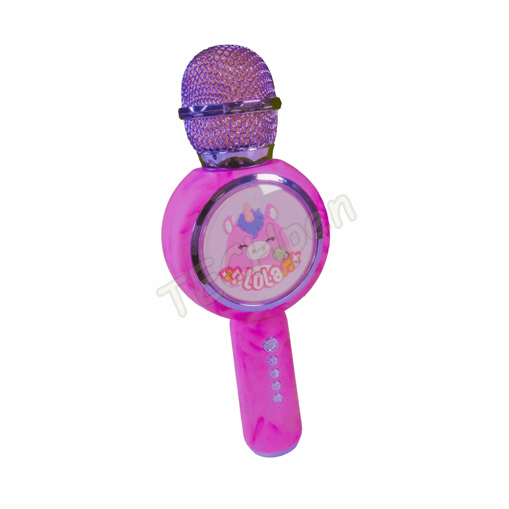 Lazerbuilt - Squishmallow Karaoke Mic - Lola 124627 KMSQM-BT-LOLA