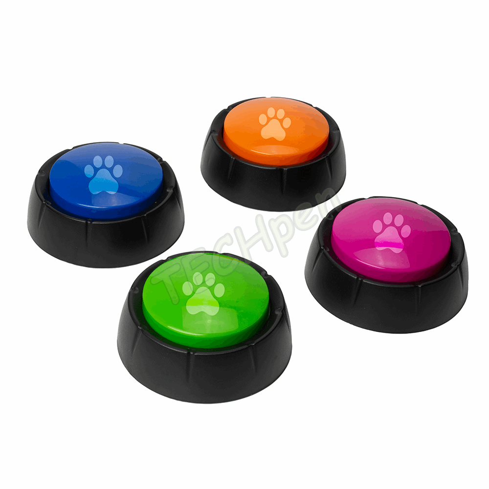 The Source - Winning -  Novelty - Recordable Dog Buttons Set 4 119206 94120