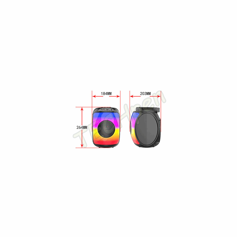 The Source - Red5 - Wireless Rainbow Party Speaker 89309