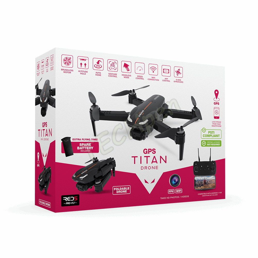 The Source - Red5 - Titan GPS Drone with Spare Battery PSTI 99584