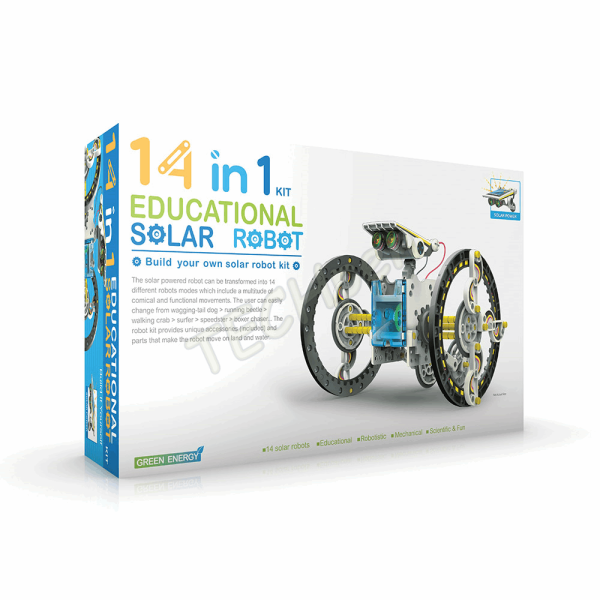 The Source - Construct & Create - 14 in1 Solar Robot Kit 51876