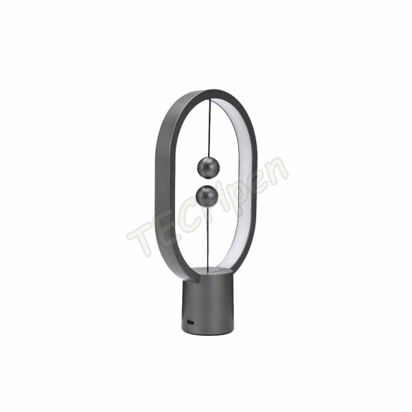 Allocacoc - Heng Balance Mini Plastic Lamp - Ellipse - Type C - 175lm 3W - Dark Grey 12077
