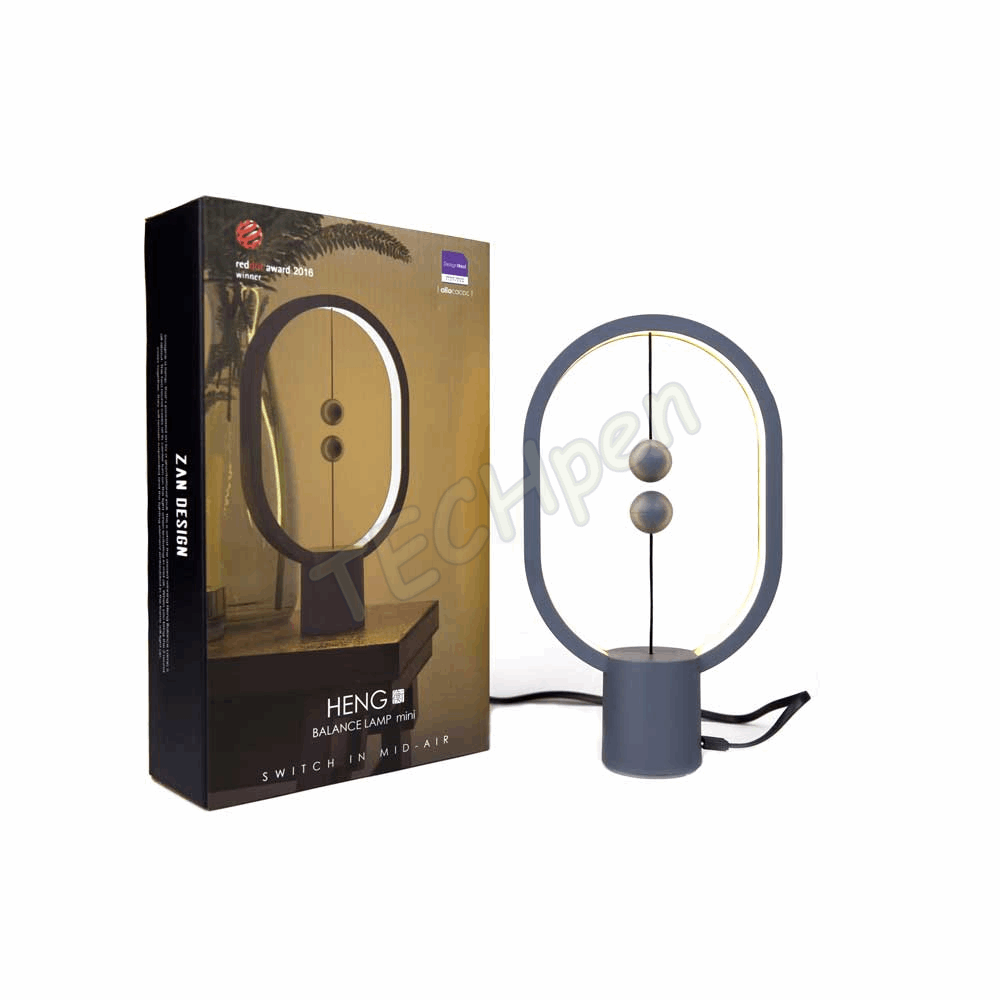 Allocacoc - Heng Balance Mini Plastic Lamp - Ellipse - Type C - 175lm 3W - Light Grey 1207