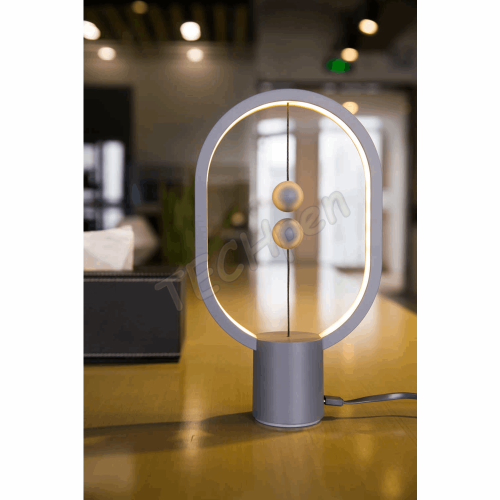 Allocacoc - Heng Balance Mini Plastic Lamp - Ellipse - Type C - 175lm 3W - Light Grey 1207