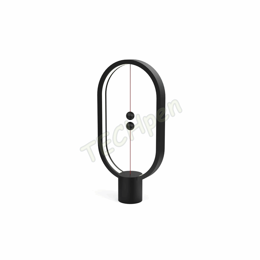 Allocacoc - Heng Balance Plastic Lamp - Ellipse - Type C - 175lm 5W - Black 120780 DH0075B