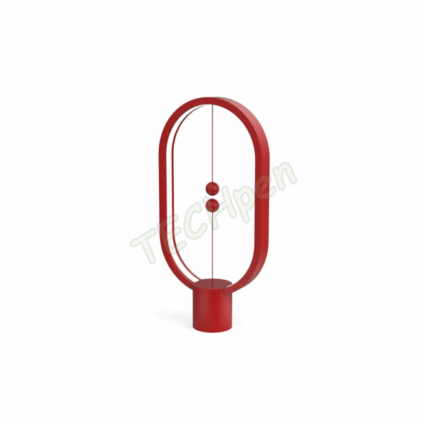 Allocacoc - Heng Balance Plastic Lamp - Ellipse - Type C - 175lm 5W - Red 120782 DH0075RD/