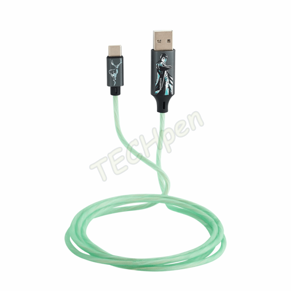 Lazerbuilt - Harry Potter Light-Up USB-C Charging Cable - Patronus CBHP-ACLI-PATRONUS