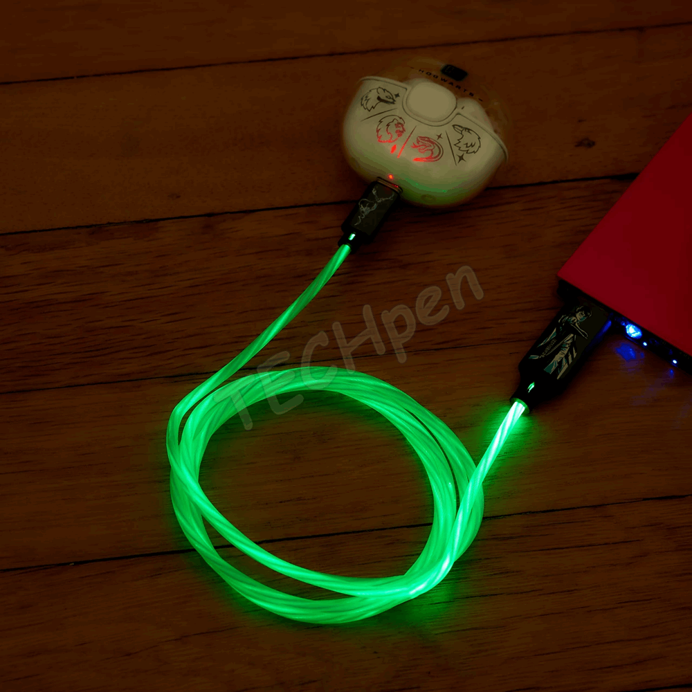 Lazerbuilt - Harry Potter Light-Up USB-C Charging Cable - Patronus CBHP-ACLI-PATRONUS