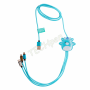 Lazerbuilt - Squishmallows 3-in-1 charging cable (1.2M) - Tatiana CBSQM-3IN1-TATIANA