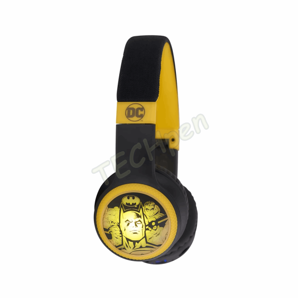 Lazerbuilt - Batman BT Light-Up Headphones - Batman Logo HMBM-BTLI-BATMAN