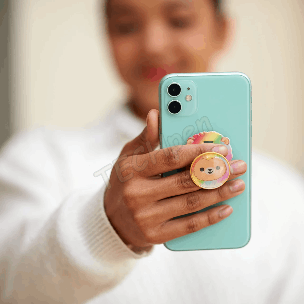 Lazerbuilt - Squishmallows phone grip with stand - Leonard PGSQM-LEONARD