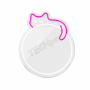 Forever - Neon Mirror LED Lamp - Sleeping Cat/White- Pink RTV200017