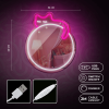 Forever - Neon Mirror LED Lamp - Sleeping Cat/White- Pink RTV200017