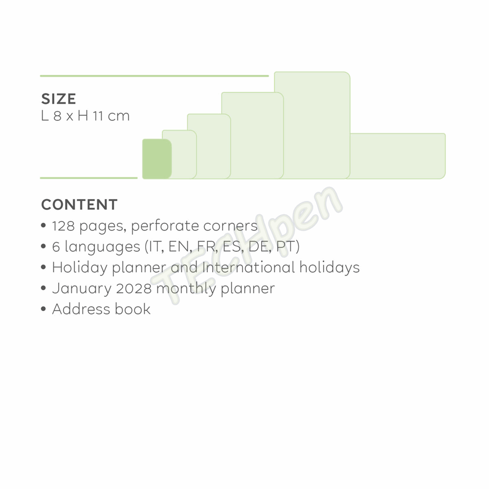 LEGAMI AG2712009 12-MONTH DIARY 2027 - SUNSET VIBES - MINI - WEEKLY