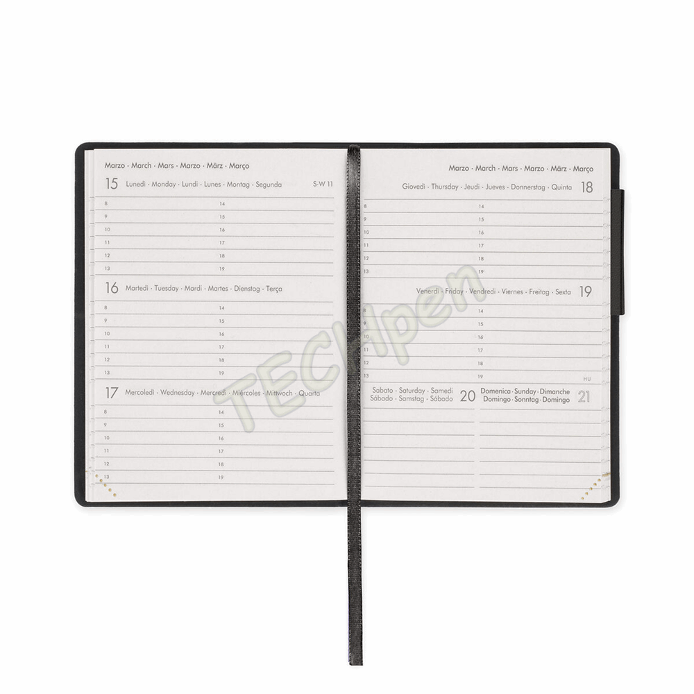 LEGAMI AG2712015 12-MONTH DIARY 2027 - BLACK SUIT - MINI - WEEKLY