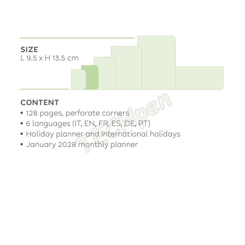 LEGAMI AG2712026 12-MONTH DIARY 2027 - COSMIC LILAC - SMALL - WEEKLY