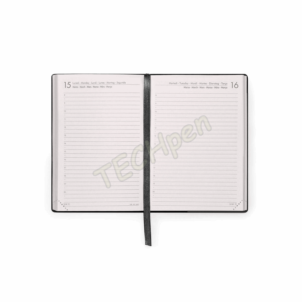 LEGAMI AG2712039 12-MONTH DIARY 2027 - BLACK SUIT - SMALL - DAILY