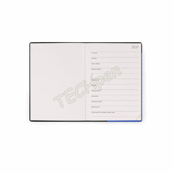 LEGAMI AG2712040 12-MONTH DIARY 2027 - ECLECTIC BLUE - SMALL - DAILY