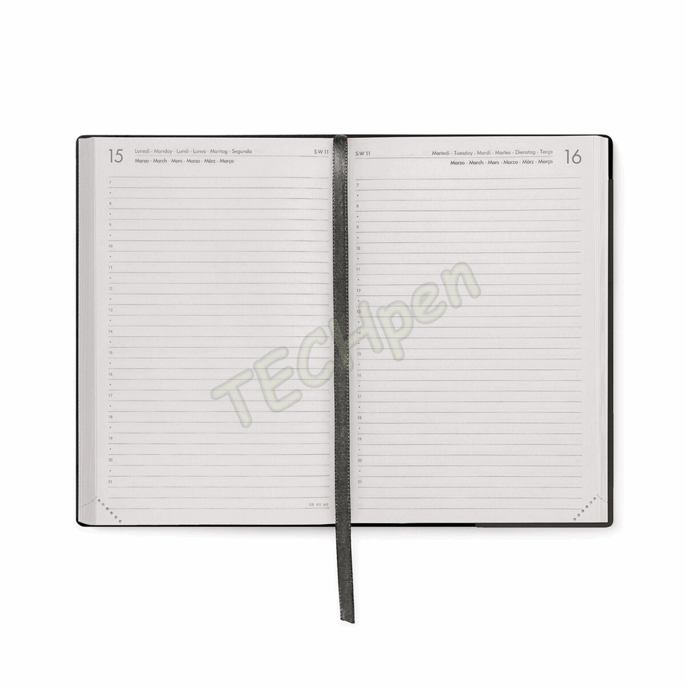 LEGAMI AG2712047 12-MONTH DIARY 2027 - BLACK SUIT - MEDIUM - DAILY