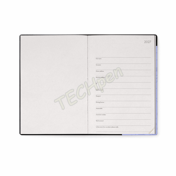 LEGAMI AG2712050 12-MONTH DIARY 2027 - COSMIC LILAC - MEDIUM - WEEKLY