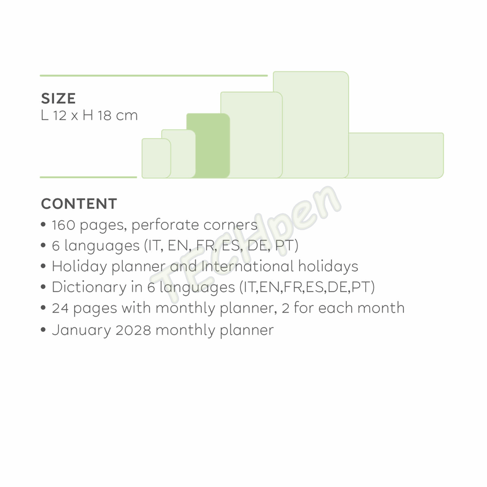 LEGAMI AG2712050 12-MONTH DIARY 2027 - COSMIC LILAC - MEDIUM - WEEKLY