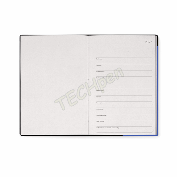 LEGAMI AG2712056 12-MONTH DIARY 2027 - ECLECTIC BLUE - MEDIUM - WEEKLY