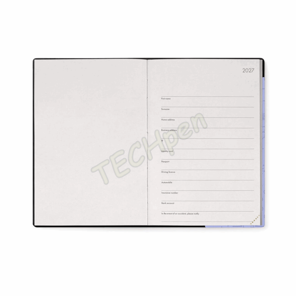 LEGAMI AG2712058 12-MONTH DIARY 2027 - COSMIC LILAC - MEDIUM - WEEKLY WITH NOTEBOOK