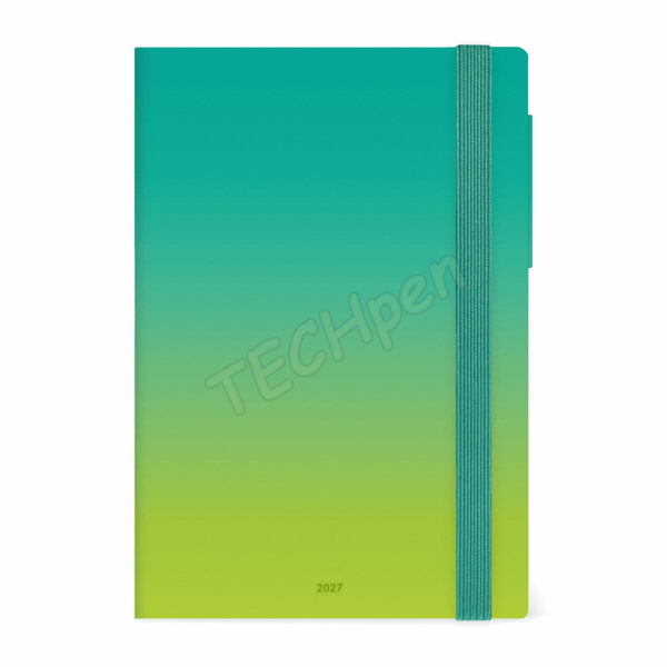 LEGAMI AG2712060 12-MONTH DIARY 2027 - SHADES OF GREEN - MEDIUM - WEEKLY WITH NOTEBOOK