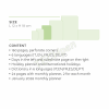 LEGAMI AG2712060 12-MONTH DIARY 2027 - SHADES OF GREEN - MEDIUM - WEEKLY WITH NOTEBOOK