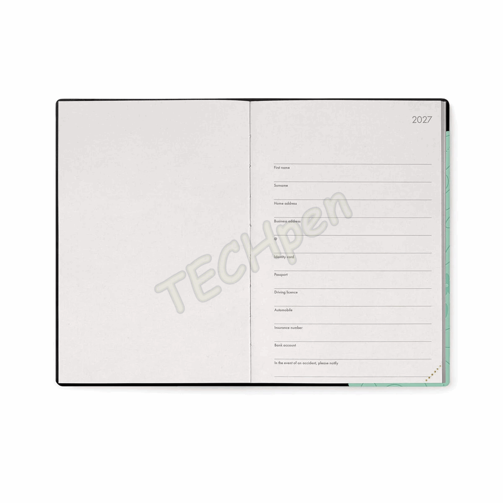 LEGAMI AG2712061 12-MONTH DIARY 2027 - BOTANIC GARDEN - MEDIUM - WEEKLY WITH NOTEBOOK