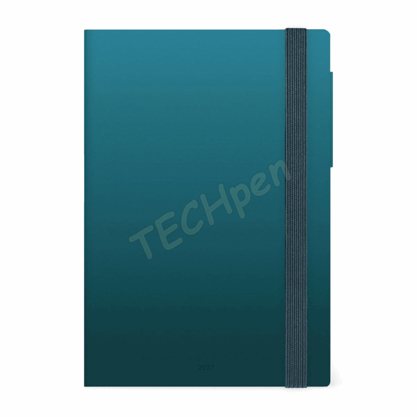 LEGAMI AG2712062 12-MONTH DIARY 2027 - DEEP TEAL - MEDIUM - WEEKLY WITH NOTEBOOK