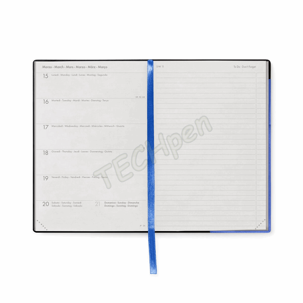 LEGAMI AG2712064 12-MONTH DIARY 2027 - ECLECTIC BLUE - MEDIUM - WEEKLY WITH NOTEBOOK