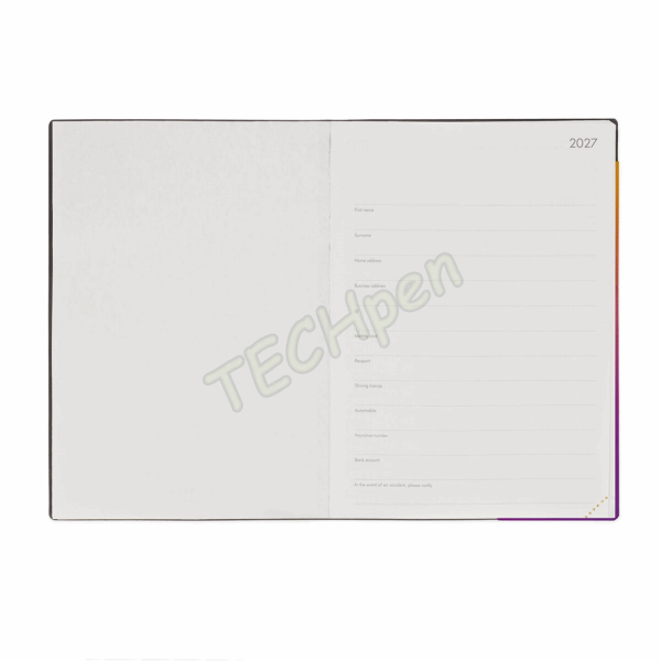 LEGAMI AG2712065 12-MONTH DIARY 2027 - SUNSET VIBES - LARGE - DAILY