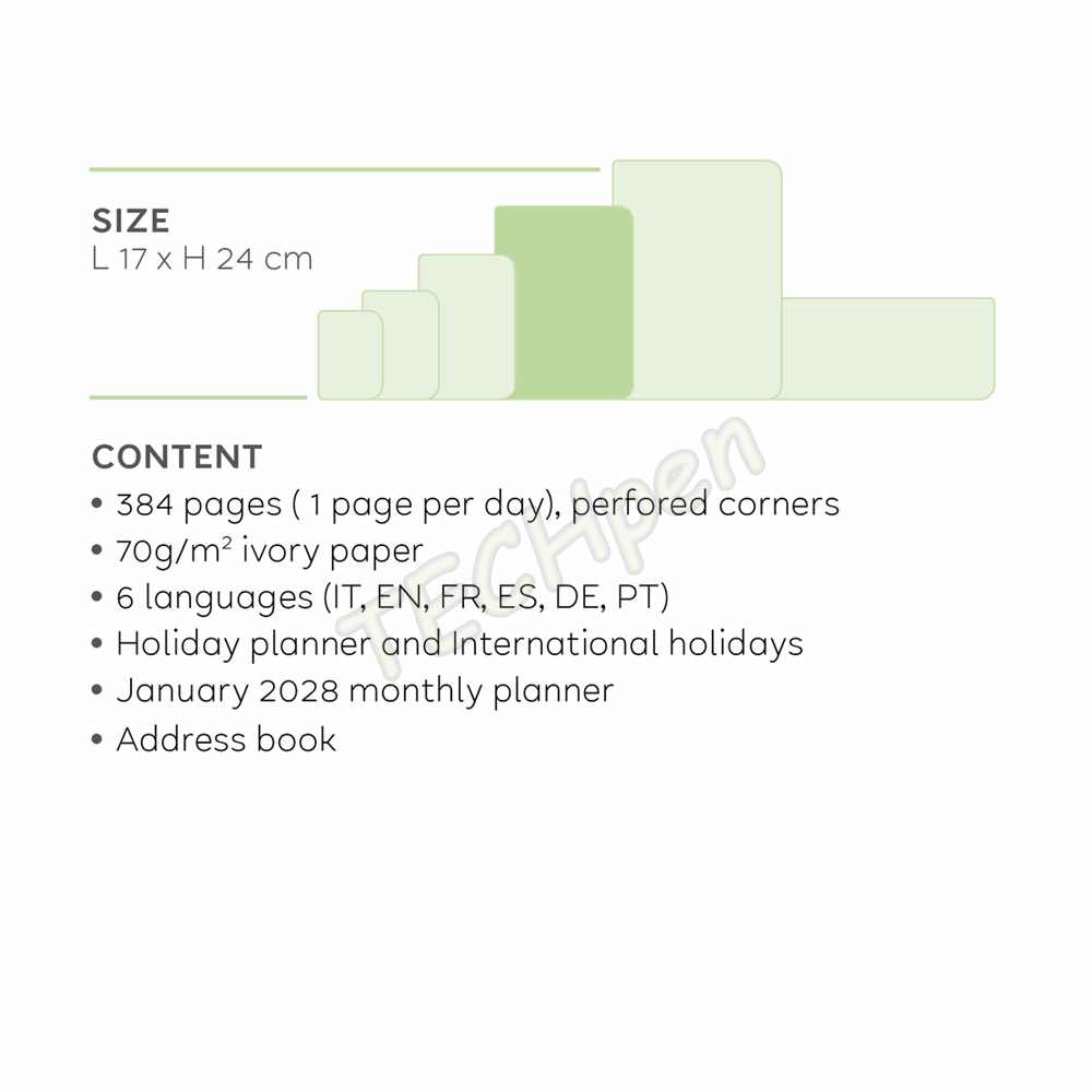 LEGAMI AG2712065 12-MONTH DIARY 2027 - SUNSET VIBES - LARGE - DAILY