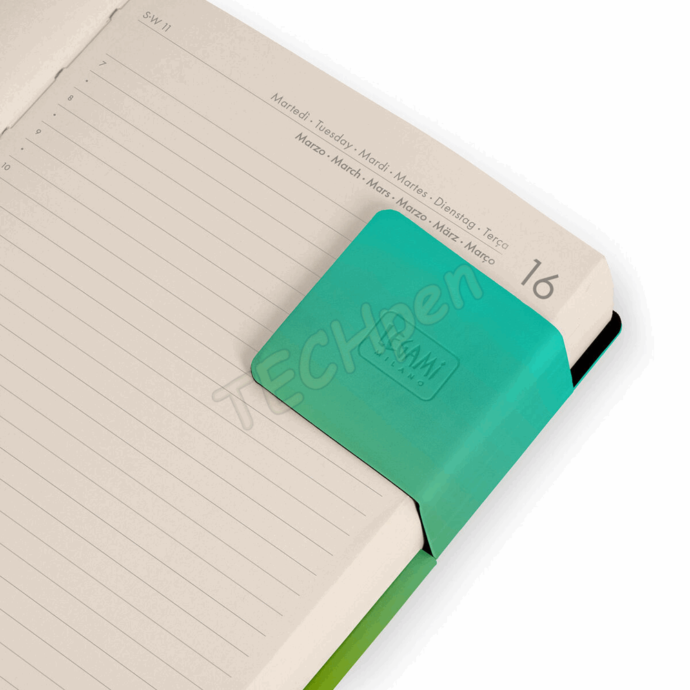 LEGAMI AG2712068 12-MONTH DIARY 2027 - SHADES OF GREEN - LARGE - DAILY