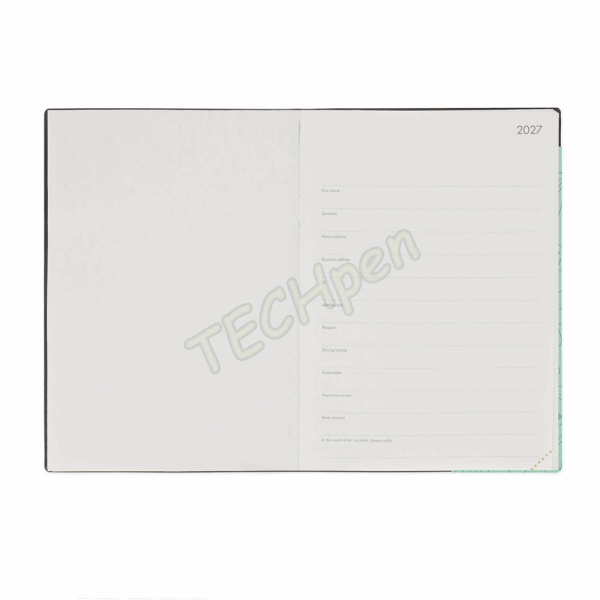 LEGAMI AG2712069 12-MONTH DIARY 2027 - BOTANIC GARDEN - LARGE - DAILY