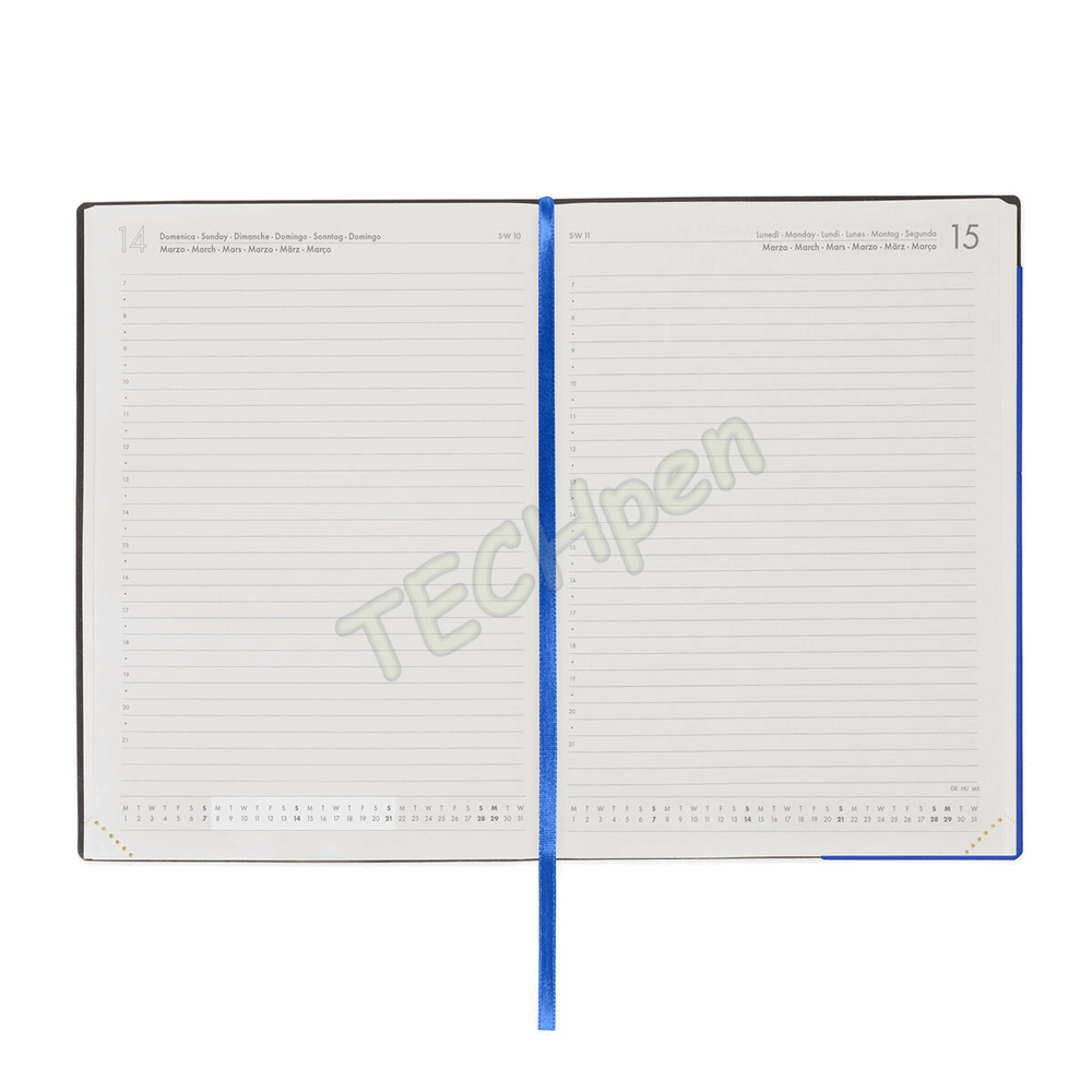 LEGAMI AG2712072 12-MONTH DIARY 2027 - ECLECTIC BLUE - LARGE - DAILY
