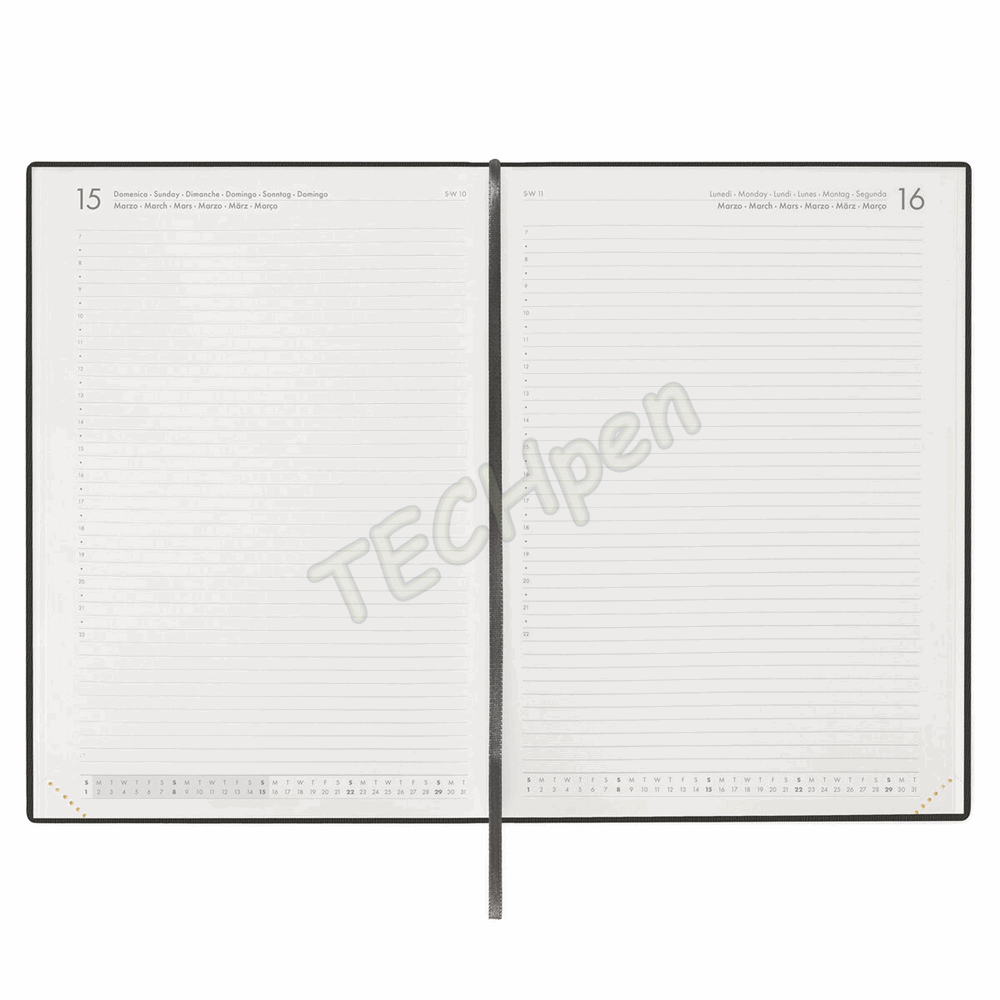 LEGAMI AG2712092 12-MONTH DIARY 2027 - BLACK SUIT - MAXI - DAILY