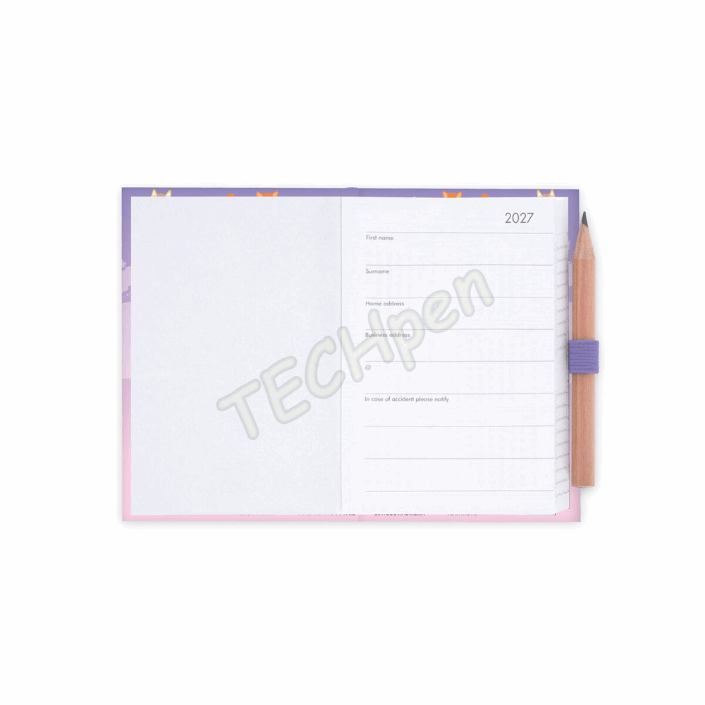 LEGAMI AG2712097 12-MONTH DIARY 2027 - KITTY - WORLD - MINI - 2-DAY