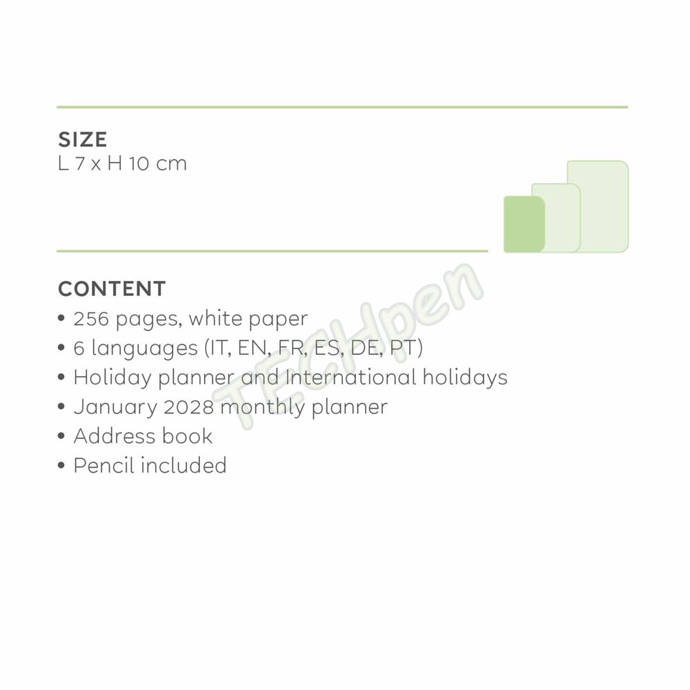 LEGAMI AG2712097 12-MONTH DIARY 2027 - KITTY - WORLD - MINI - 2-DAY