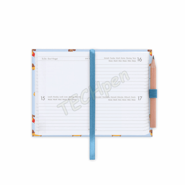 LEGAMI AG2712099 12-MONTH DIARY 2027 - DOG - DACHSHUND - MINI - 2-DAY